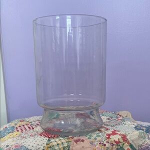 Elegant Clear Glass Vase